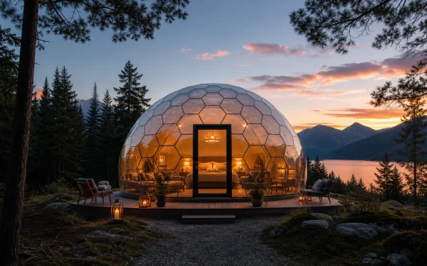 Premium AvoraDome glamping dome for a memorable guest stay